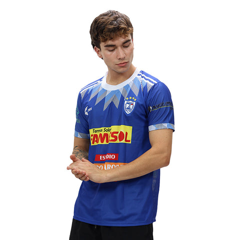 Camiseta Academia TICSANI Moquegua azulino plata celeste blanco