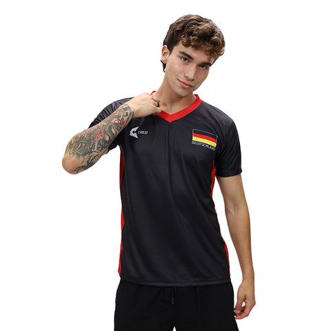 Camiseta Alemania negro rojo