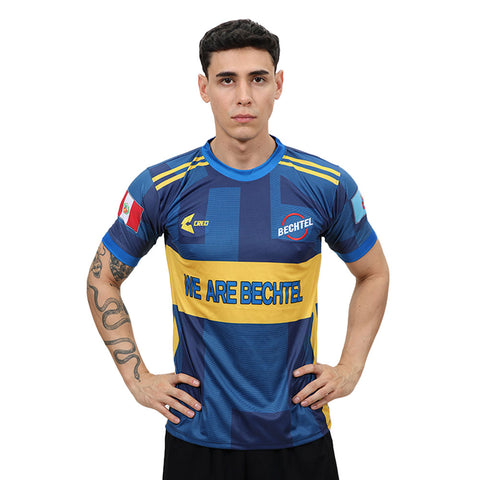 Camiseta Bechtel Boca Juniors azulino amarillo