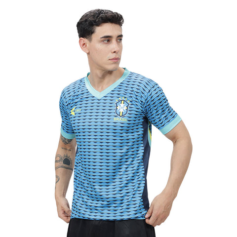 Camiseta Brasil azulino azul marino verde jade