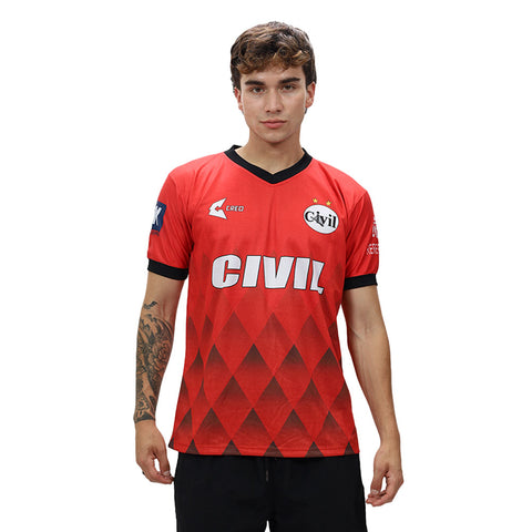 Camiseta CIVIL Talara rojo negro