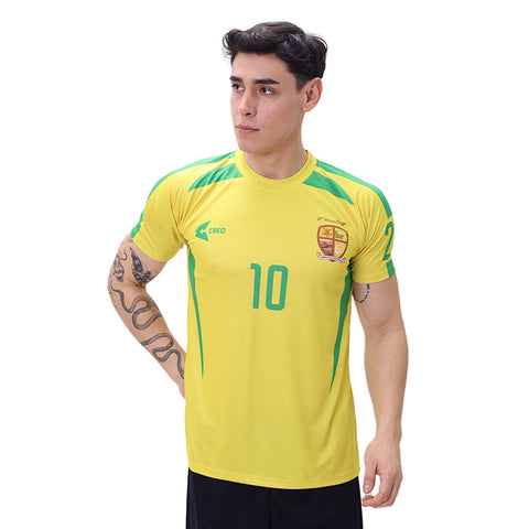 Camiseta Champagnat Brasil amarillo verde