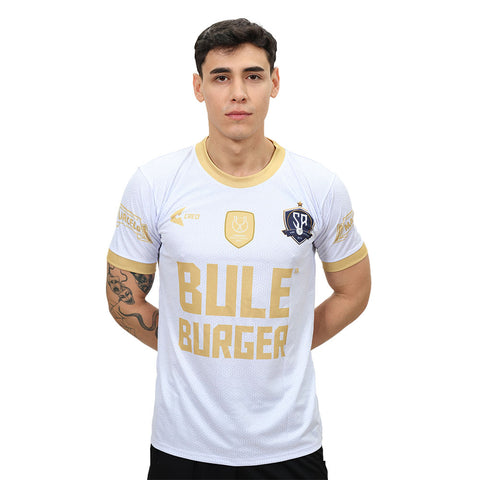 Camiseta Colegio San Agustín Puro Chocolate 2014 Chiclayo blanco plata dorado