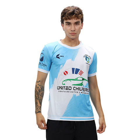 Camiseta Colegio San Pedro Chanel Promo 1996 celeste blanco