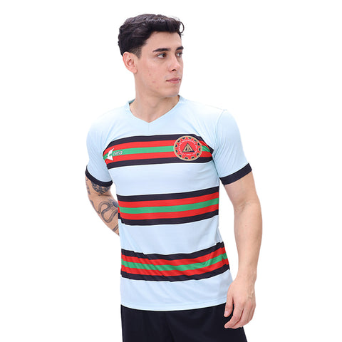 Camiseta Colegio de Ingenieros del Perú Portugal verde jade rojo negro