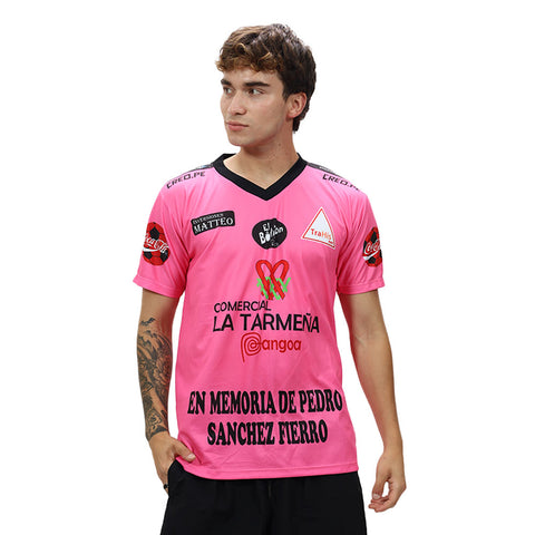 Camiseta Empresas rosado negro