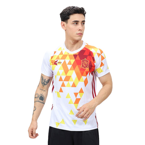 Camiseta España blanco rojo amarillo