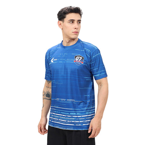 Camiseta GUE Mariano Melgar Arequipa azulino blanco