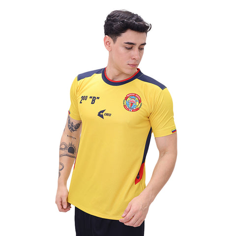 Camiseta IE Mundo Nuevo Chimbote Ecuador amarillo azul marino