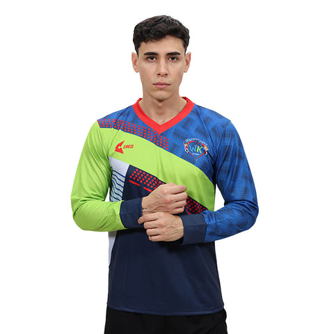 Camiseta IE Warma Kuyay azulino rojo azul marino verde manzana