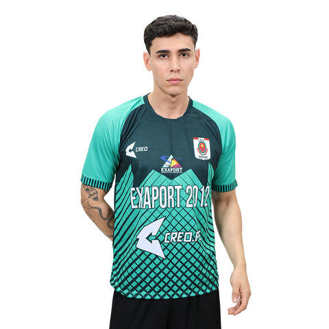 Camiseta IEE Coronel Pedro Portillo EXAPORT 2012 Pucallpa verde petroleo verde jade