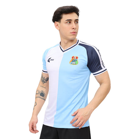 Camiseta IEI CLPG SJC celeste blanco azul marino
