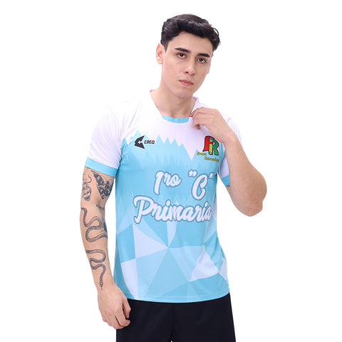 Camiseta IEP Francisco Izquierdo Rios Tarapoto blanco verde jade