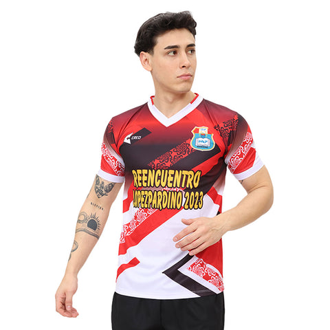 Camiseta IEP PALP Requena rojo blanco negro