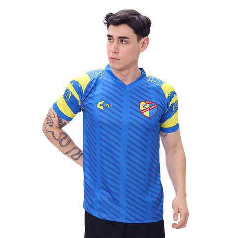 Camiseta IEP Peruano Español Chiclayo azulino amarillo