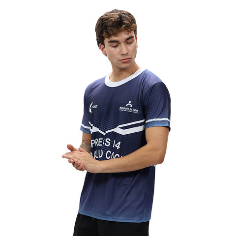 Camiseta Ministerio de Salud Caballococha azul marino blanco