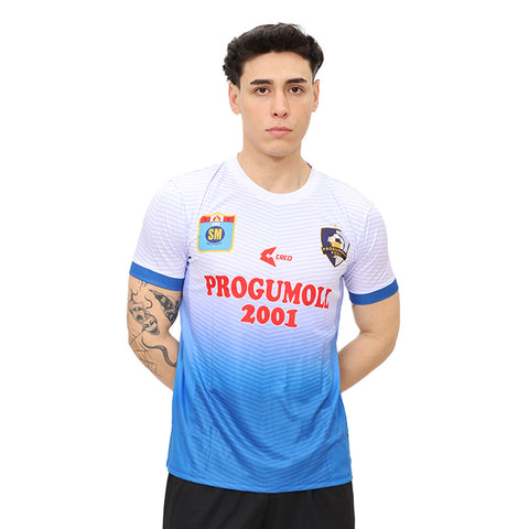 Camiseta PROGUMOLL 2001 IE San Martín Sechura blanco azulino