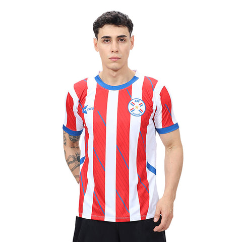 Camiseta Paraguay rojo blanco azulino