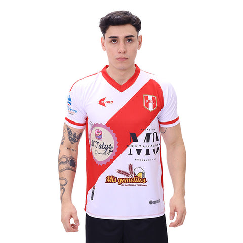 Camiseta Perú Tumbes blanco rojo