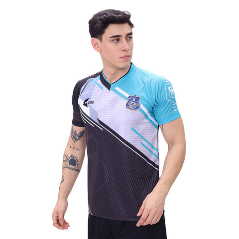 Camiseta Promoción 1997 GUESC 100% Carolinos negro plata verde jade