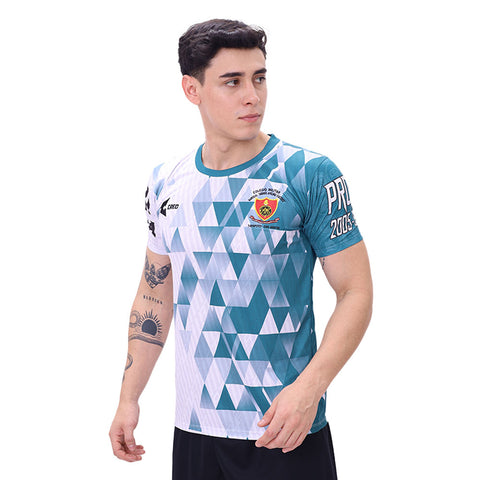 Camiseta Promoción 2007 CM Andres Avelino Caceres Tarapoto blanco verde jade