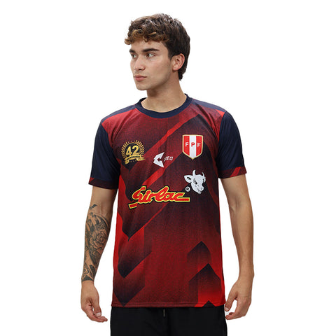 Camiseta Sirlac azul marino rojo