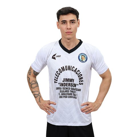 Camiseta Sport Santa Rosa Chiclayo Alemania blanco plata negro