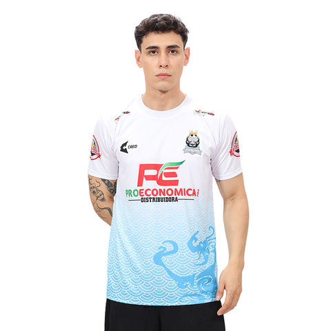 Camiseta The Pitbull Terrier FC blanco celeste