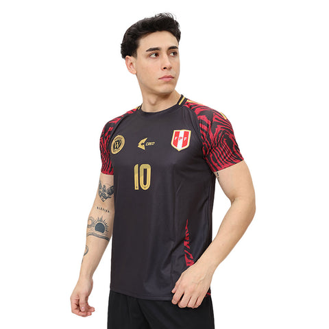 Camiseta WAWKIKUNA FC Tarapoto Perú negro rojo