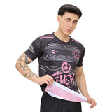 Camiseta reversible Promoción 2014 Colegio Salesiano Don Bosco Juventus Inter Miami blanco rosado negro