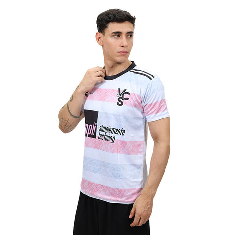 Camiseta reversible VCS Juventus Miami FC blanco rosado negro