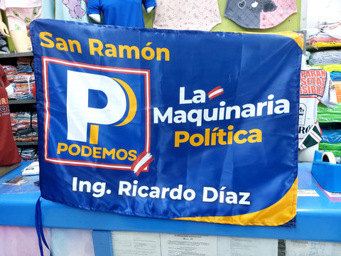 Bandera Podemos ING Ricardo Diaz San Ramón