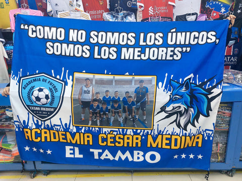 Banderola Academia César Medina El Tambo