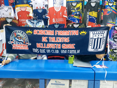 Banderola Academia Formativa Bellavista Grone Alianza Lima