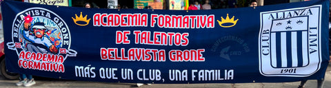 Banderola Academia Formativa Bellavista Grone Alianza Lima