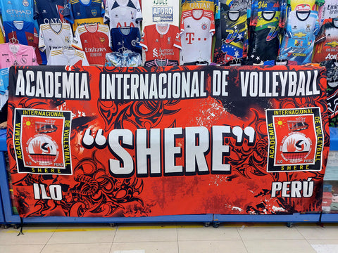 Banderola Academia Internacional de Voleyball SHERE