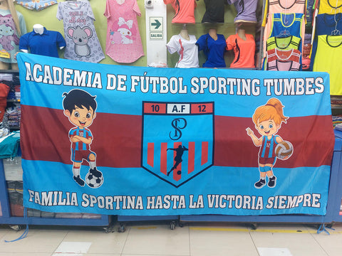 Banderola Academia de Fútbol Sporting Tumbes