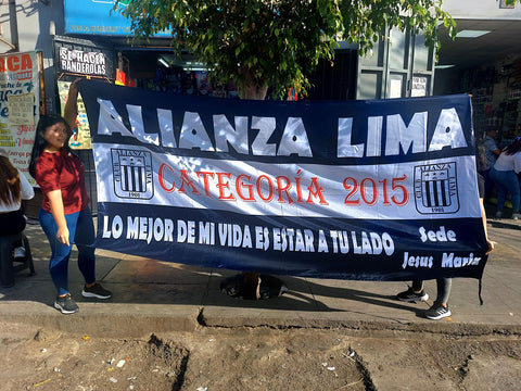 Banderola Alianza Lima Sede Jesús María Categoría 2015