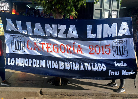 Banderola Alianza Lima Sede Jesús María Categoría 2015