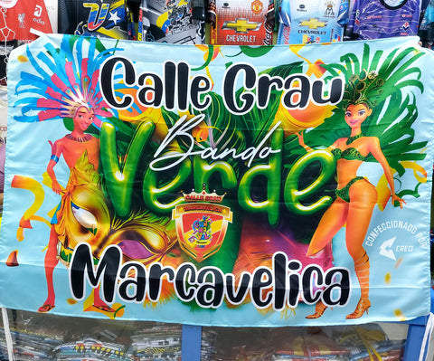 Banderola Calle Grau Bando Verde Marcavelica
