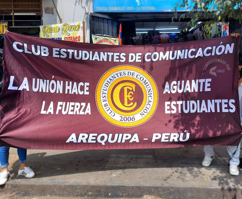 Banderola Club Estudiantes de Comunicacion Arequipa