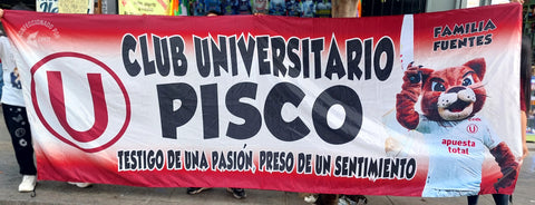 Banderola Club Universitario Pisco