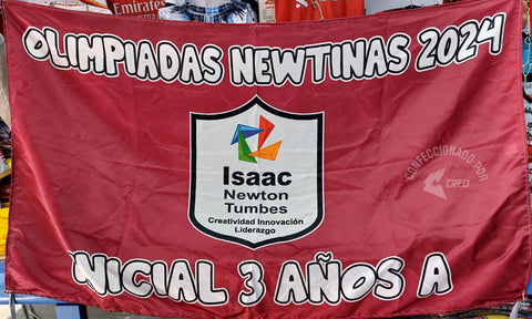 Banderola Colegio Isaac Newton Tumbes Inicial 3 años A