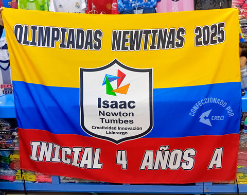 Banderola Colegio Isaac Newton Tumbes Inicial 4 años A