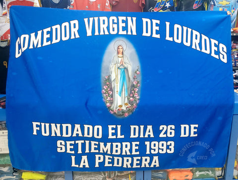 Banderola Comedor Virgen de Lourdes
