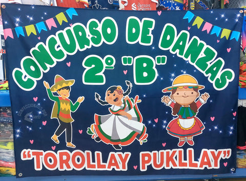 Banderola Consurso de Danzas Torollay