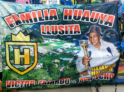 Banderola Familia Huauya Llesita Ayacucho