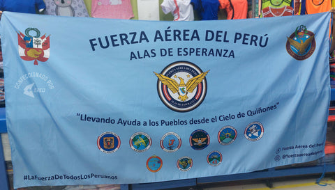 Banderola Fuerza Aérea del Perú Alas de Esperanza
