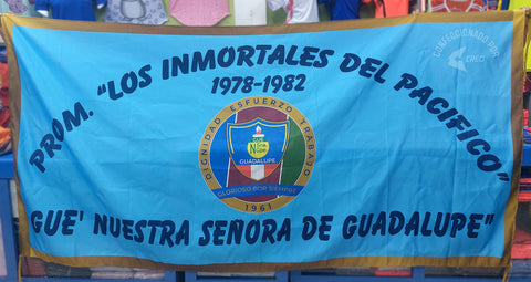 Banderola GUE Nuestra Señora de Guadalupe Promoción 1982