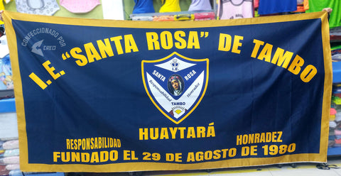 Banderola IE Santa Rosa de Tambo